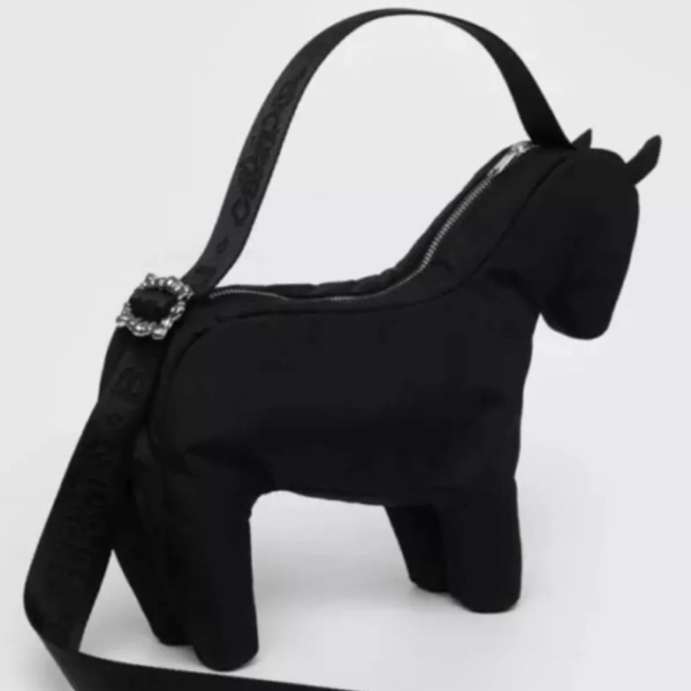 SOLD OUT NWT Baggu x Collins Strava Horse Bag BLACK